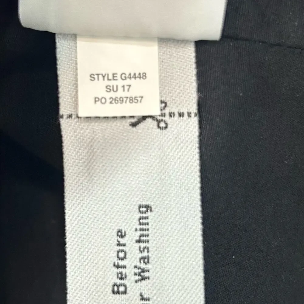 J.Crew Irish Linen Sheath Dress Black Draped Knot Work Cocktail Size 6
